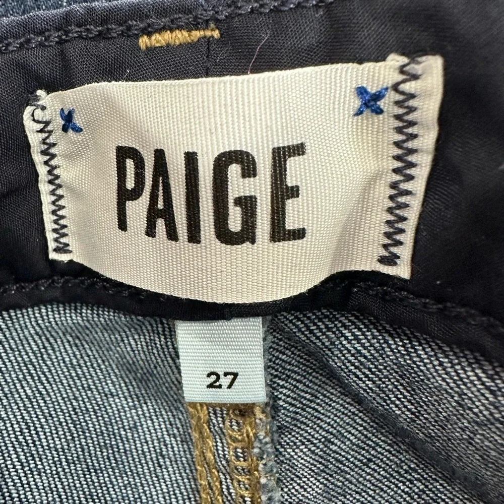 EUC PAIGE Jimmy Jimmy Cropped jeans in Rosalie‎ wash - size 27